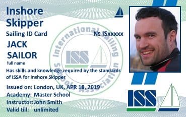 Inshore Skipper License Front
