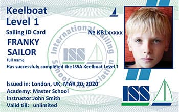 Keelboat License Front