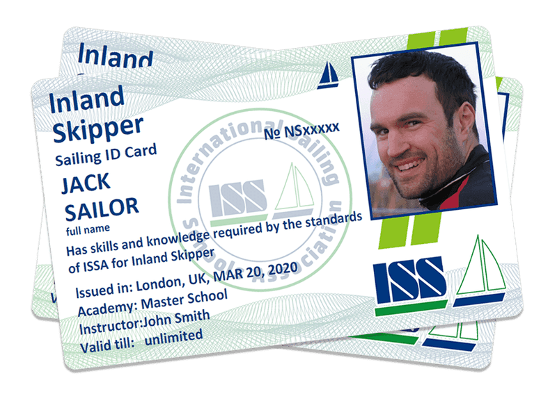 Inland Skipper License Front
