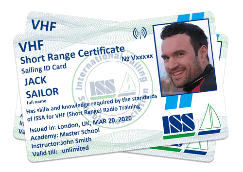 VFH Radio License Front