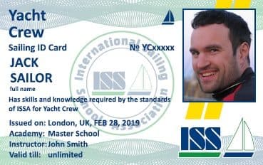 Yacht Crew License Front