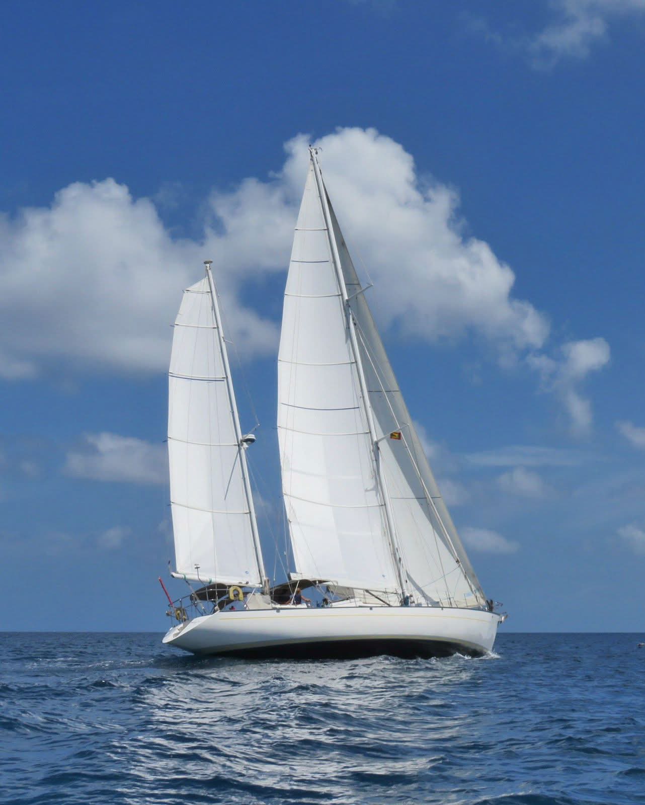 Flying Wing under sail in Curaçao